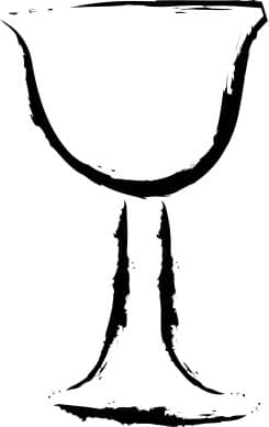 Ink Drawn Communion Chalice