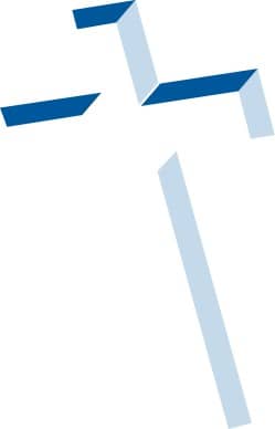Inlay Cross in Shades of Blue
