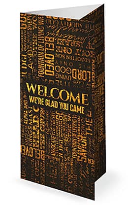 Jesus Name Above All Names: Trifold Bulletin Cover