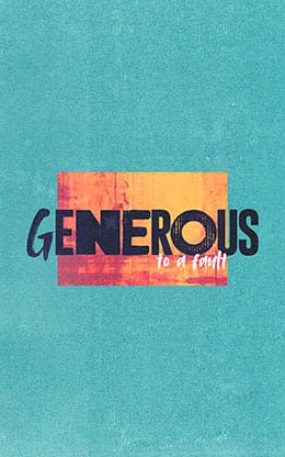 Generous: Bifold Bulletin Cover