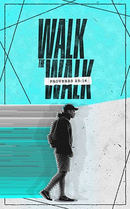 Walk the Walk: Bifold Bulletin Cover