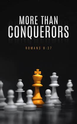 More Than Conquerors: Bifold Bulletin Cover