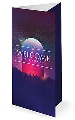 Candlelight Service: Trifold Bulletin Cover
