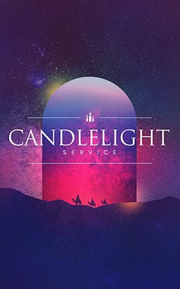 Candlelight Service: Bifold Bulletin Cover