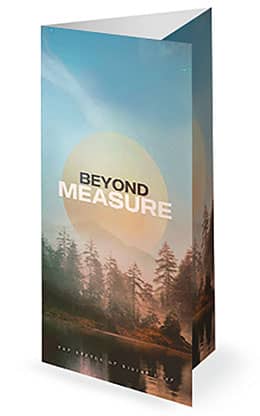BeyondMeasure: Trifold Bulletin Cover