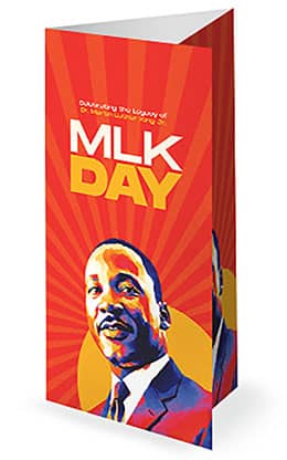 MLK Day: Trifold Bulletin Cover