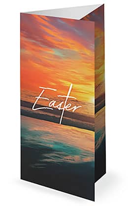Easter Morning Sunrise: Trifold Bulletin Cover