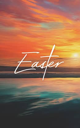 Easter Morning Sunrise: Bifold Bulletin Cover
