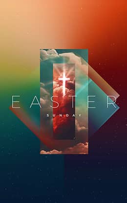 Easter Sunday Ethereal: Bifold Bulletin Cover