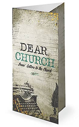 Dear Church: Trifold Bulletin Cover