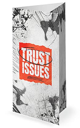 Trust Issues: Trifold Bulletin Cover