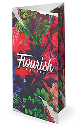 Flourish: Trifold Bulletin Cover