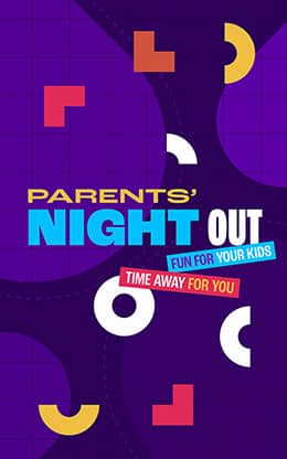 Parents Night Out: Bifold Bulletin Cover