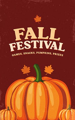 Fall Festival: Bifold Bulletin Cover