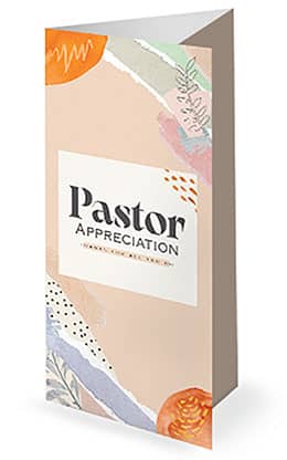Pastor Appreciation: Trifold Bulletin Cover