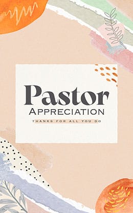 Pastor Appreciation: Bifold Bulletin Cover