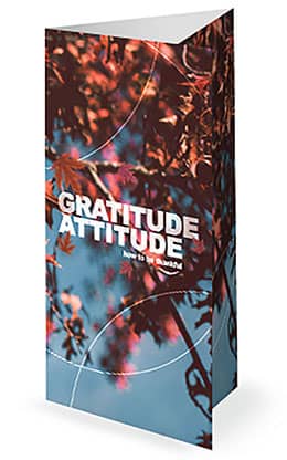 Gratitude Attitude: Trifold Bulletin Cover