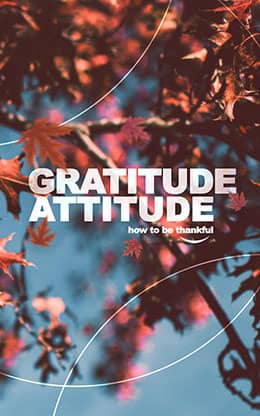Gratitude Attitude: Bifold Bulletin Cover