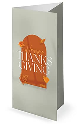 Happy Thanksgiving: Trifold Bulletin Cover