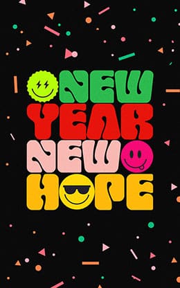 New Year New Hope: Bifold Bulletin Cover