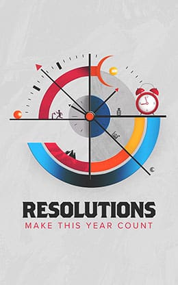 Resolutions: Bifold Bulletin Cover