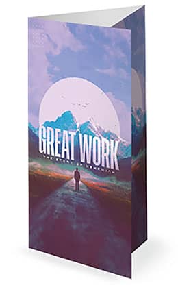 A Great Work: Trifold Bulletin Cover