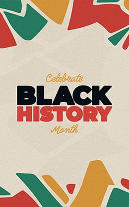 Black History Festive Shapes: Bifiold Bulletin Cover
