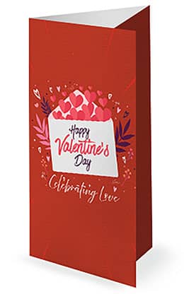 Happy Valentine's Day: Trifold Bulletin Cover