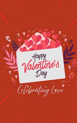 Happy Valentine's Day: Bifold Bulletin Cover