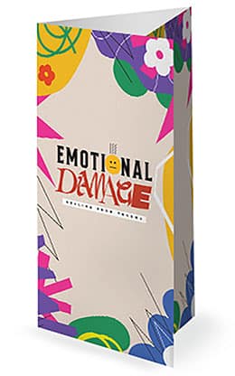 Emotional Damage: Trifold Bulletin Cover