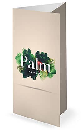 Palm Sunday Swirl: Trifold Bulletin Cover