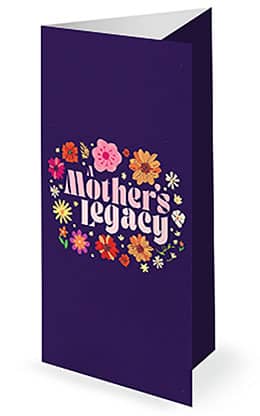 A Mother's Legacy: Trifold Bulletin Cover