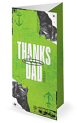 Happy Father's Day: Trifold Bulletin Cover