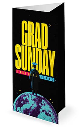 Grad Sunday: Trifold Bulletin Cover