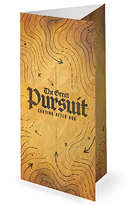 The Great Pursuit: Trifold Bulletin Cover