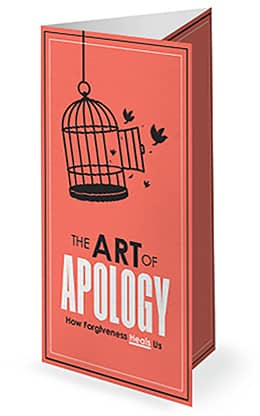 The Art Of Apology: Trifold Bulletin Cover