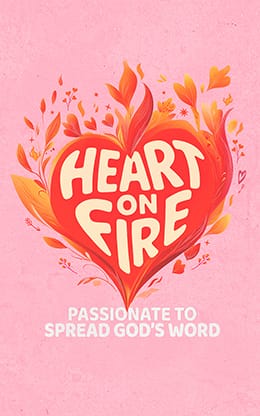 Heart On Fire: Bifold Bulletin Cover