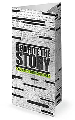Rewrite The Story: Trifold Bulletin Cover