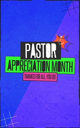 Pastor Appreciation Month: Bifold Bulletin Cover
