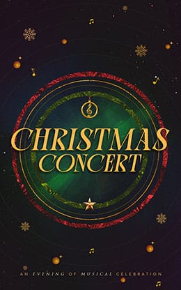 Christmas Concert: Bifold Bulletin Cover