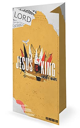 Jesus Is King: Trifold Bulletin Cover
