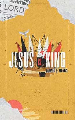 Jesus Is King: Bifold Bulletin Cover