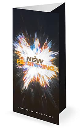 New Beginning: Trifold Bulletin Cover