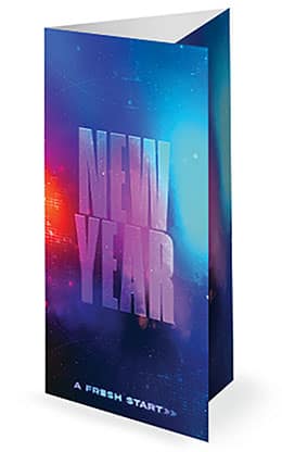 New Year - A Fresh Start: Trifold Bulletin Cover
