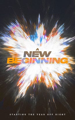 New Beginning: Bifold Bulletin Cover