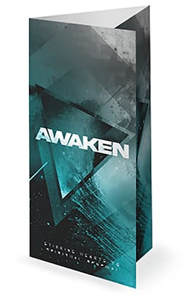 Awaken Triangle Ocean: Trifold Bulletin Cover