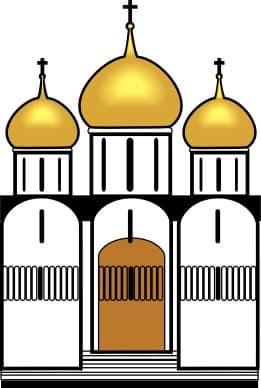 Gold Onion Dome Church