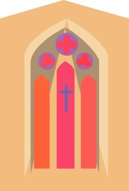 Stained Glass with Flowers