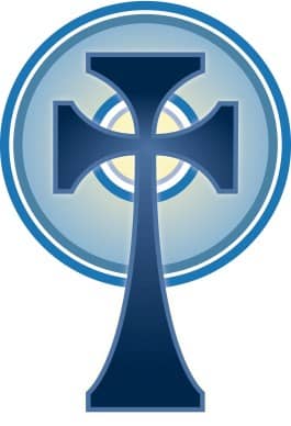 Blue Celtic Cross