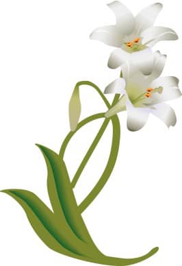 White Easter Lily Decoration